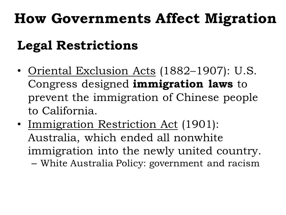 Immigration Restriction Act 1901